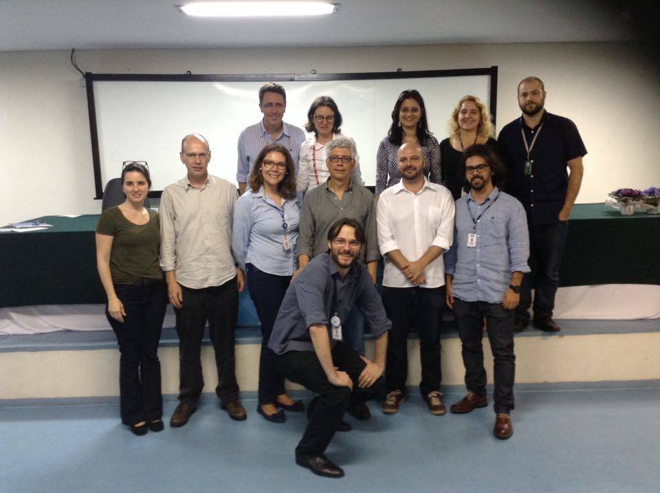 Professores do BRI/UFABC e professores da UNIFESP juntamente do diplomata Milton Rondó e representante do RESAMA Ricardo Felix